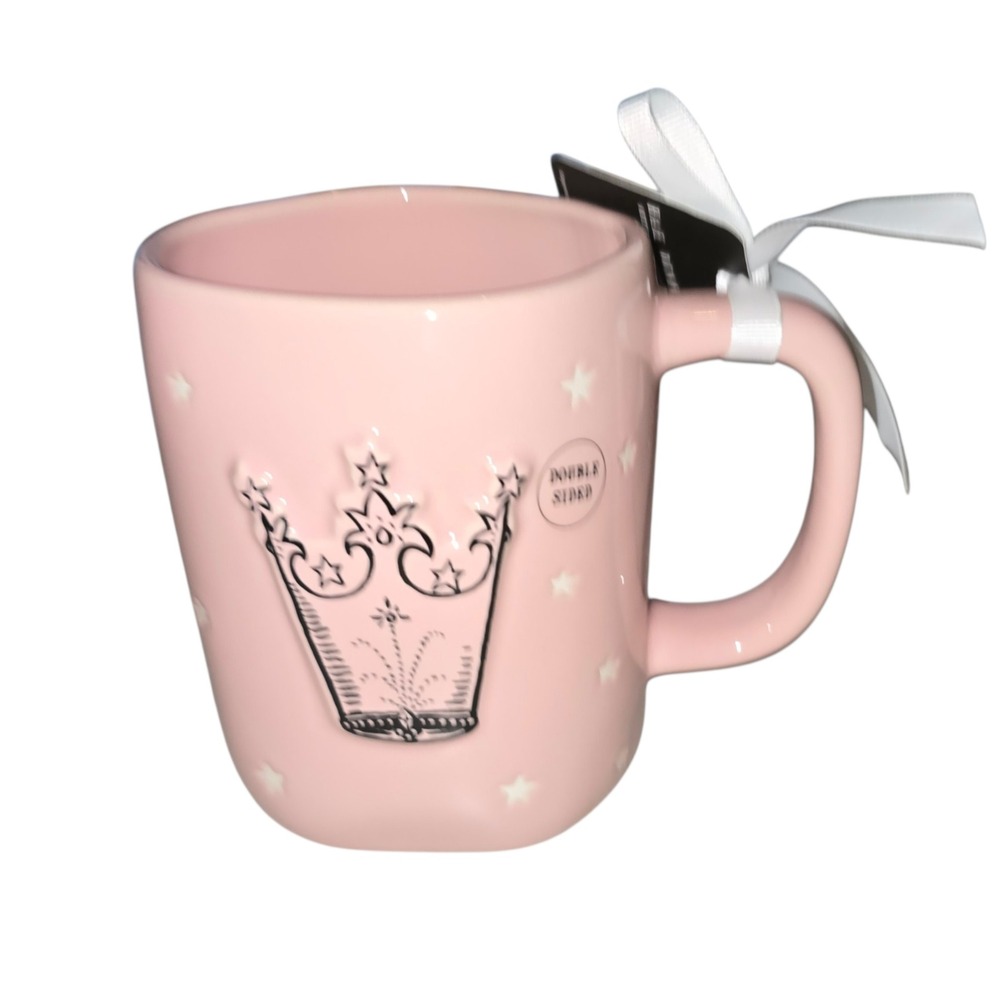 Rae Dunn Wizard of Oz 85th Anniversary Glinda the Good Witch Pink Star Crown Mug - Picture 2 of 5